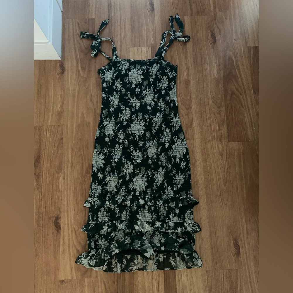 Smocked Midi Dress